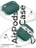 Чехол для Airpods 3 Gurdini силиконовый с карабином Сосновый Лес