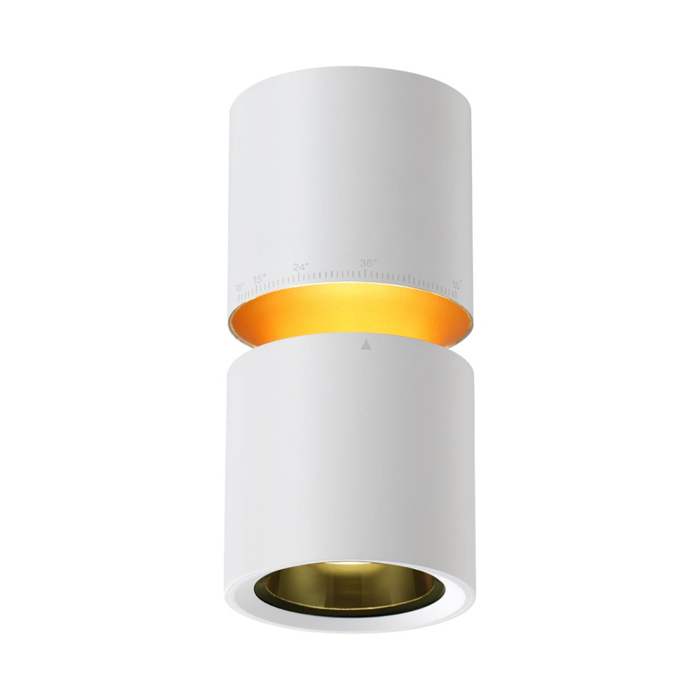 359337 OVER NT24 370 белый Светильник накладной светодиодный IP20 LED 10W/3W 3000K 1090Лм 170-265V ARISTO