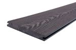 Палубная доска полнотелая из ДПК марки HOLZHOF Solid, 150x18, длина 400 см, Венге (Шоколад)