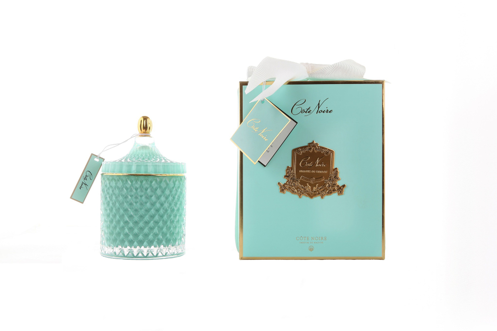 Свеча ароматическая Grand Blue Art Deco Cote Noire Бирюзовый