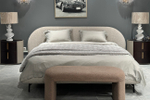 Банкетка Garda Decor ТЕДДИ (TEDDY) серая 108*43*45 см