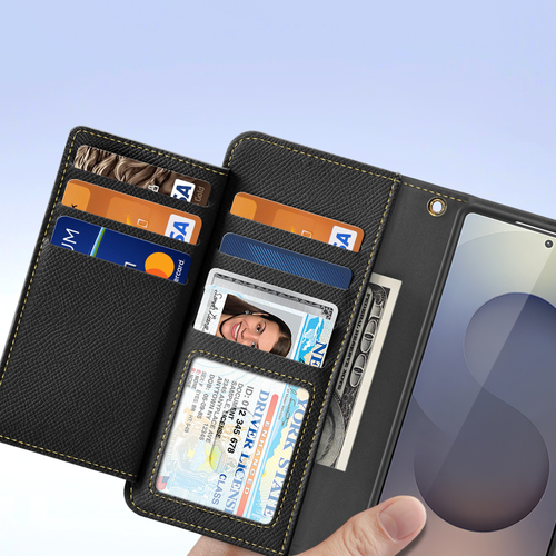 Чехол кошелек с MagSafe из кожи для Samsung Galaxy S26 Ultra, серия Lawa Series от Dux Ducis