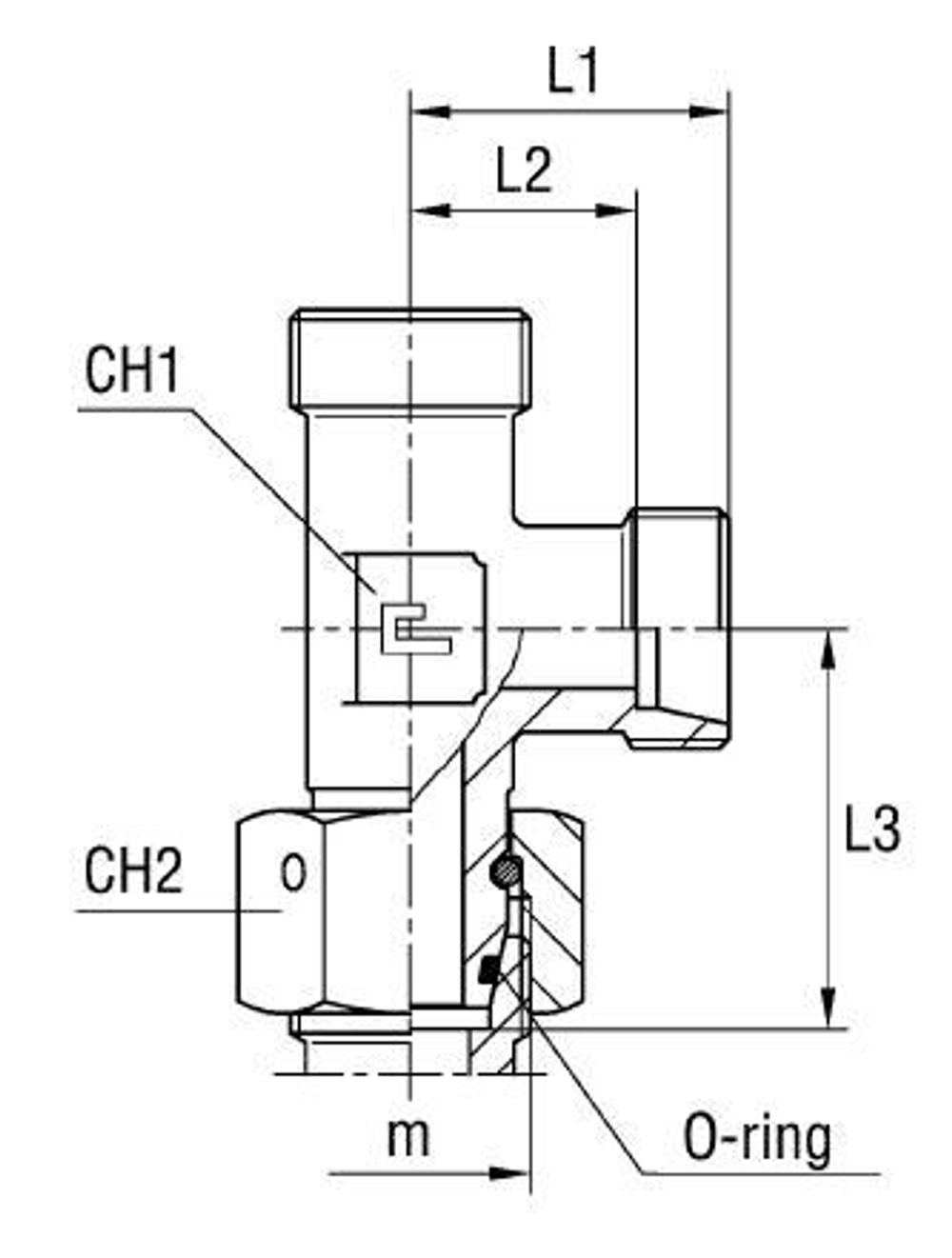 Соединение PNL DL22 30х2 (корпус)