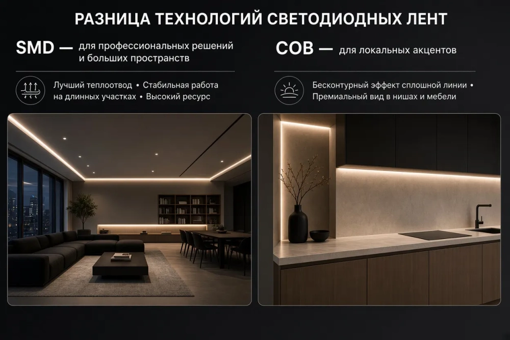 Светодиодная лента COB CLT 1.001 10W 24V COB 3000K IP20