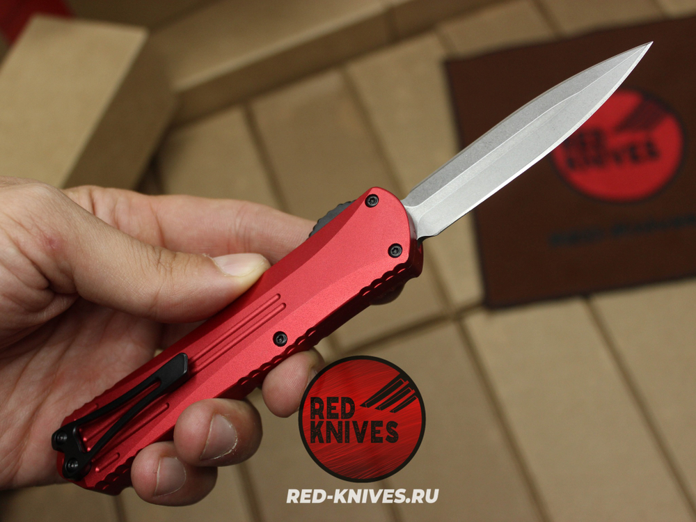 Heretic Knives Manticore-E D/E - красная рук, светлый клинок RK/Н101