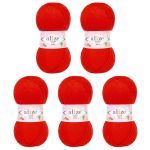 Пряжа Alize (Ализе) Sekerim Bebe / уп.5 мот. по 100 г, 320м, 56 красный