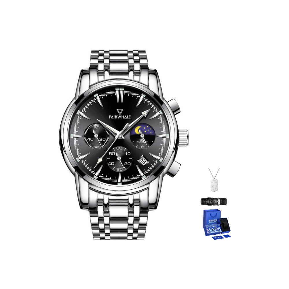 FAIRWHALE Driver Collection Men"s Watch Quartz Movement Stainless Steel Watchband Watch Men"s Watches