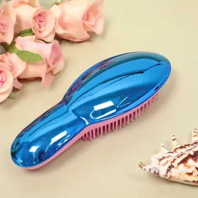 Расческа массажная компактная «Care Brush», цвет синий , 21*7,5см, в пластиковой коробке