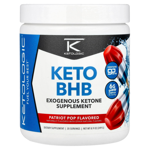 KetoLogic, Keto BHB, Patriot Pop, 249 г (8,9 унции)