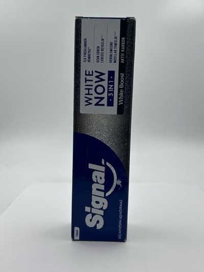 Зубная паста Signal White Now 3-в-1 White Boost с активированным углем, 75 мл