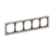 Рамка стеклянная на 5 постов Systeme Electric ArtGallery Pure Шампань GAL320505