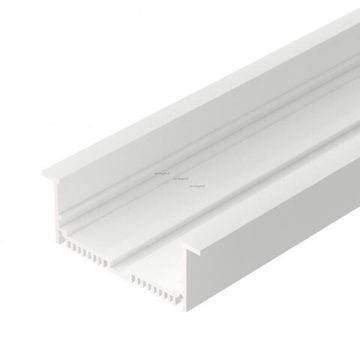 Профиль  с экраном SL-LINIA88-F-2500 WHITE+OPAL 2500x88x32 мм белый Arlight