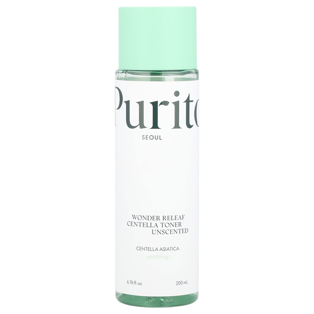 Purito, Wonder Releaf Centella, тоник с центеллой, без запаха, 200 мл (6,76 жидк. унц.)
