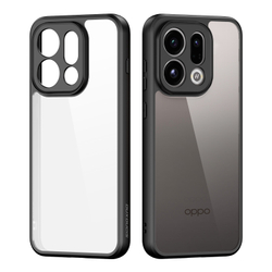 Прозрачный чехол с черными мягкими рамками для OPPO Find X9, X9s и X10 E, серия Aimo Series от Dux Ducis