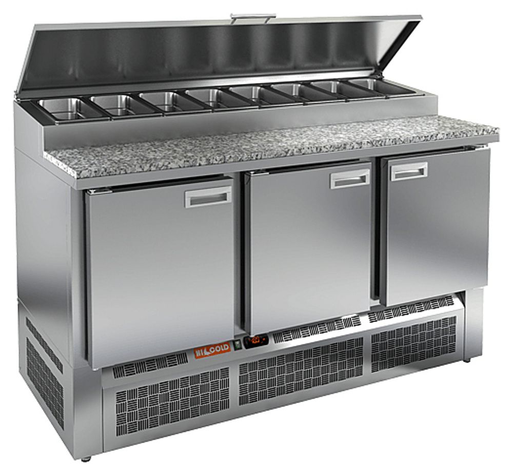 Стол для пиццы HICOLD PZE1-111/GN камень
