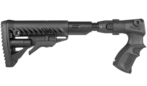 Телескопический складной приклад с амортизатором AGRF 870 FK SB, чёрный, FAB Defense
