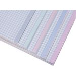 Тетрадь А4, 80 л., HATBER, гребень, клетка, матовая ламинация, цветной срез, "Color texture", 80Т4лВ1гр