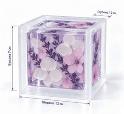 Силиконовая квадратная форма 12 × 12 × 7 см — на заказ