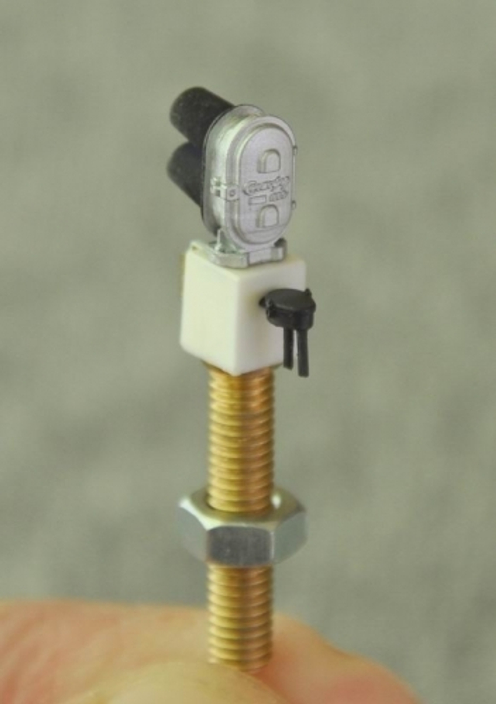 Светофор двузначный карликовый Тип Белый Синий (HO, 1:87)