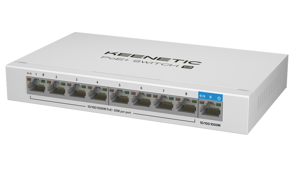 Гигабитный коммутатор Keenetic PoE+ Switch 9