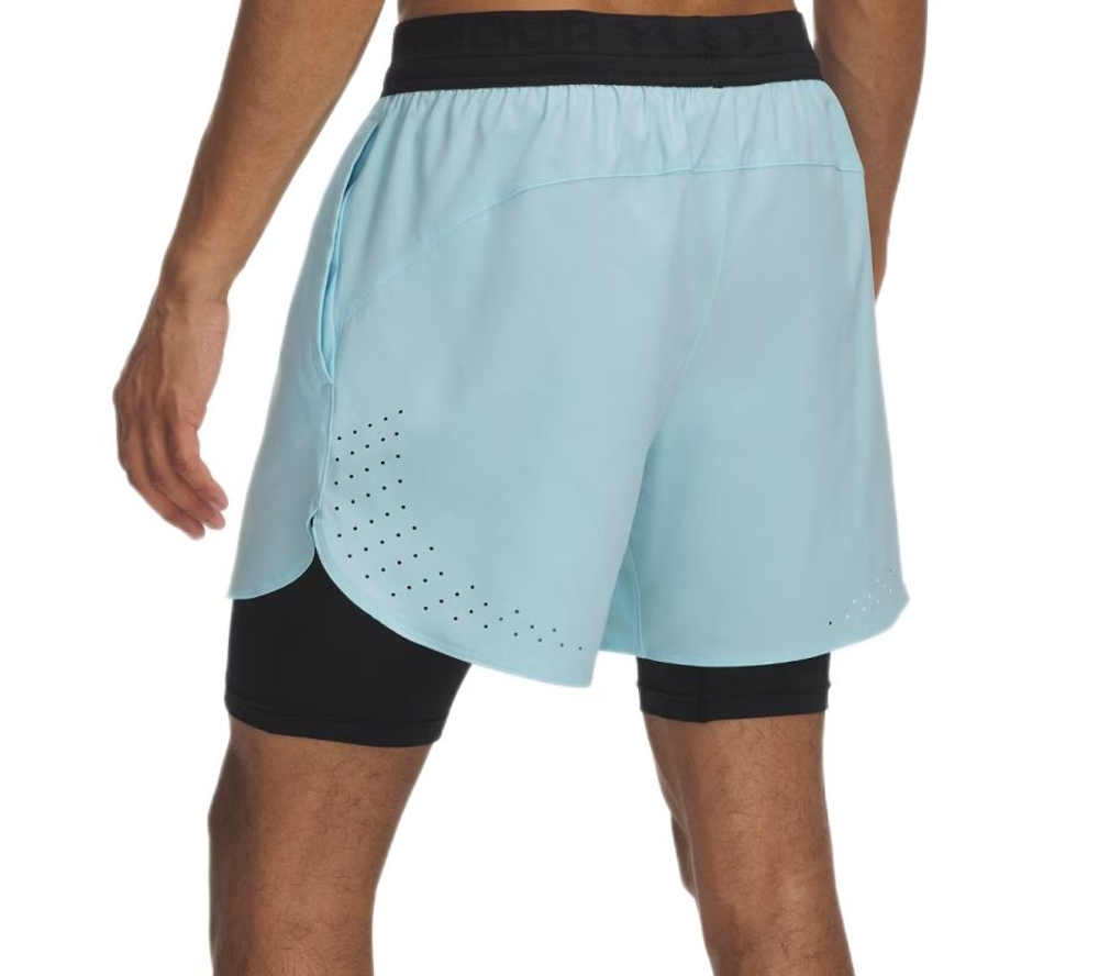 Мужские теннисные шорты Under Armour Vanish Elite 2in1 - stream/black