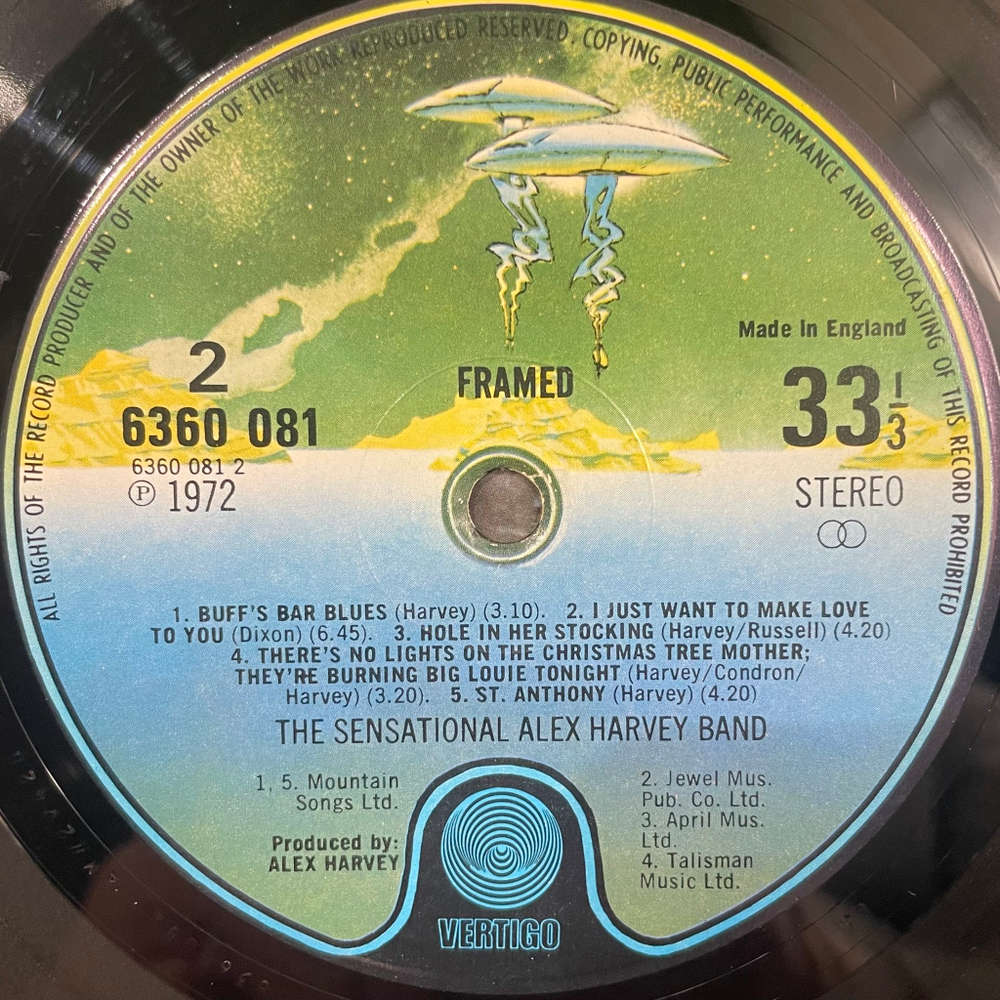 Виниловая пластинка The Sensational Alex Harvey Band ‎– Framed LP