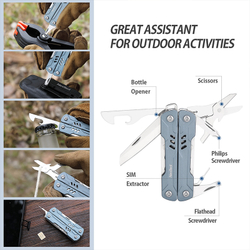 Мультитул Nextool Mini Sailor, 10 функций, серый (NE20156B)