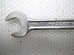 Ключ гаечный рожковый двухсторонний 13х14 MASCOT №22 CHROME VANADIUM