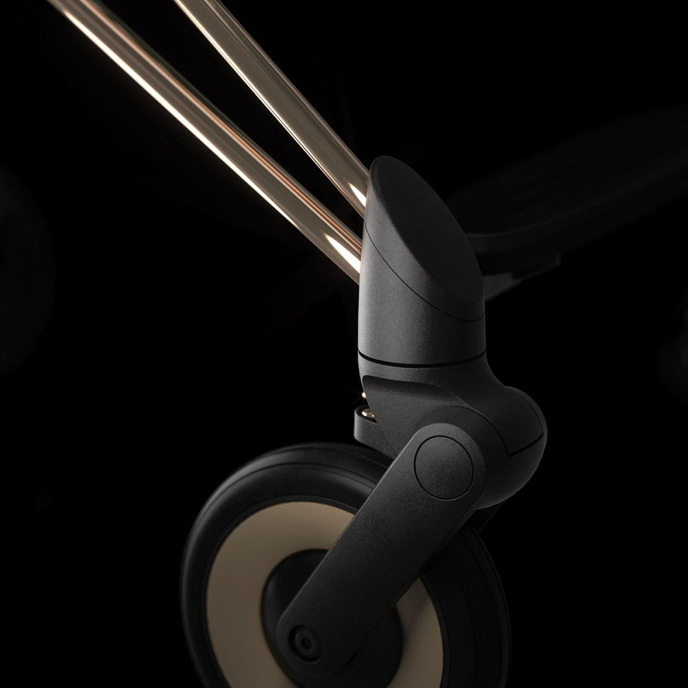Коляска Cybex Coya Rosegold Frame Aton S2 i-Size Hibiscus Red Sepia Black с дождевиком и бампером