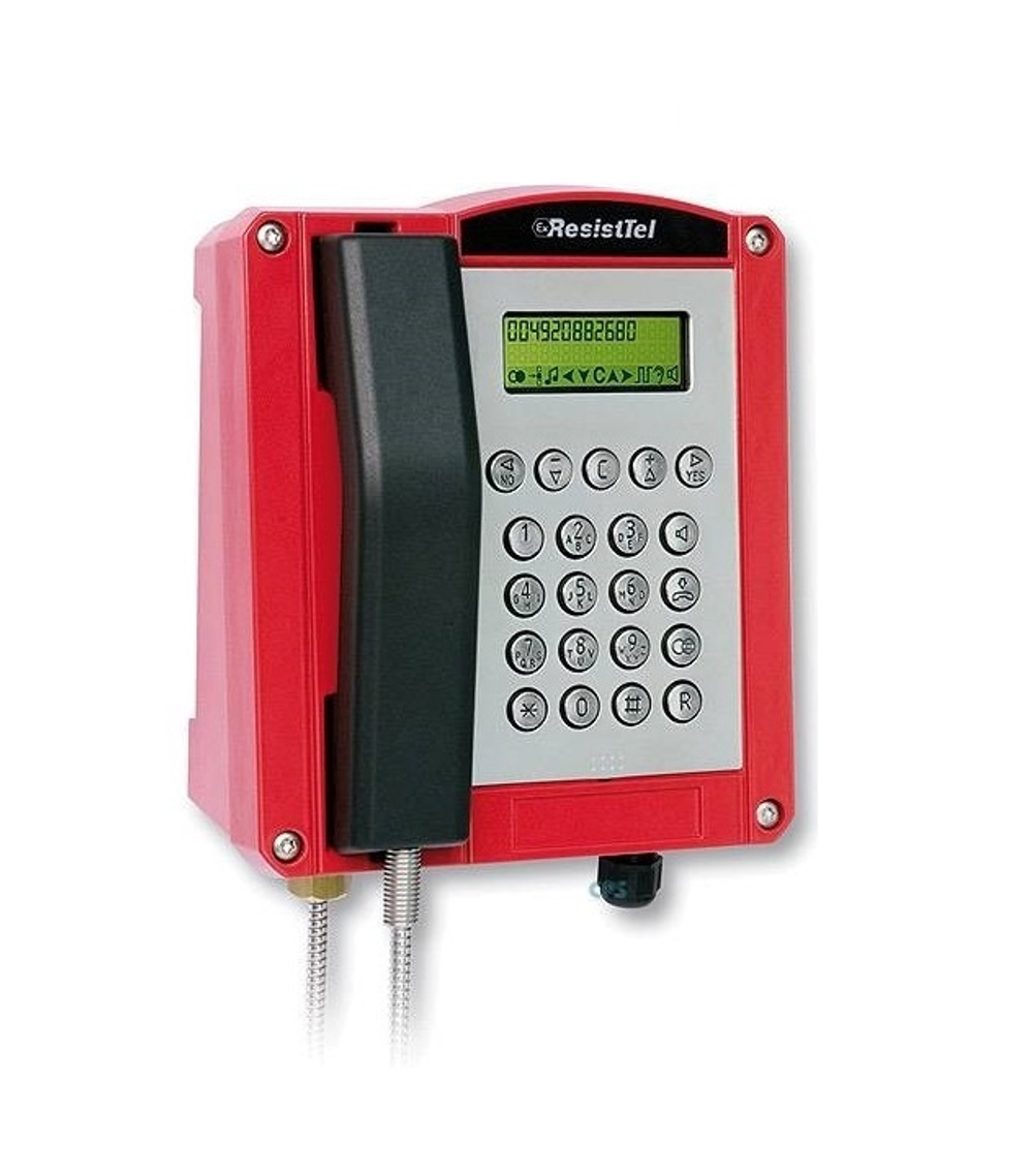 Взрывозащищенный аналоговый телефон Ex-Telephone ExResistTel красный