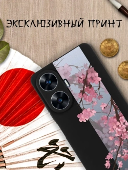 Чехол на Realme C55 с принтом