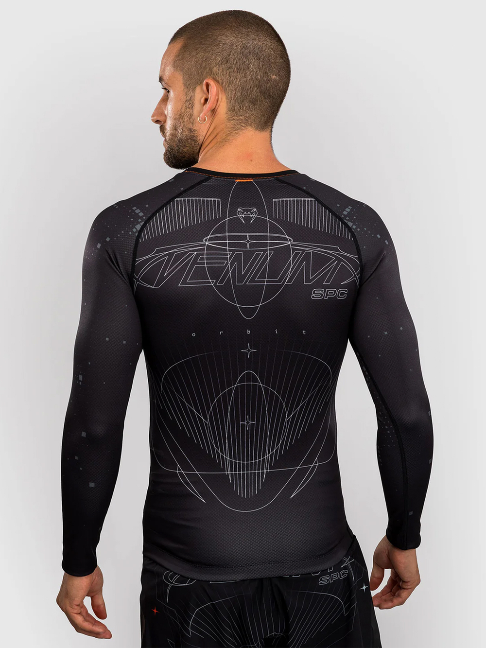Шорты компрессионные Venum Midnight Fury Black/Grey/Silver