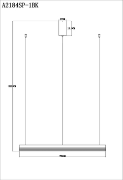 Люстра Arte Lamp Mercury A2184SP-1BK