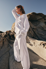 БРЮКИ ПРЯМОГО КРОЯ ИЗ СМЕСОВОГО ЛЬНА — ZARA