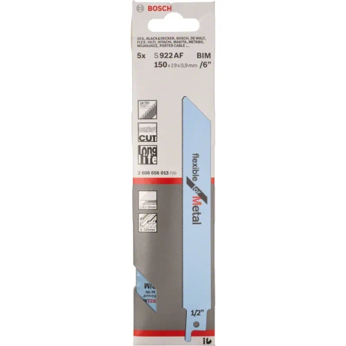 Сабельные пилки по стали S 922 AF BOSCH 2608656013