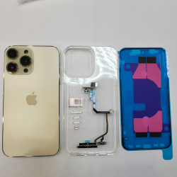 Корпус для iPhone XR в стиле iPhone 14Pro (цвет: Gold - золотой)