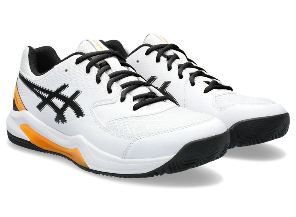 Мужские кроссовки для падела Asics Gel-Dedicate 8 Padel — white/orange pop
