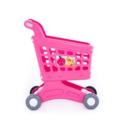 Игровая тележка для маркета розовая