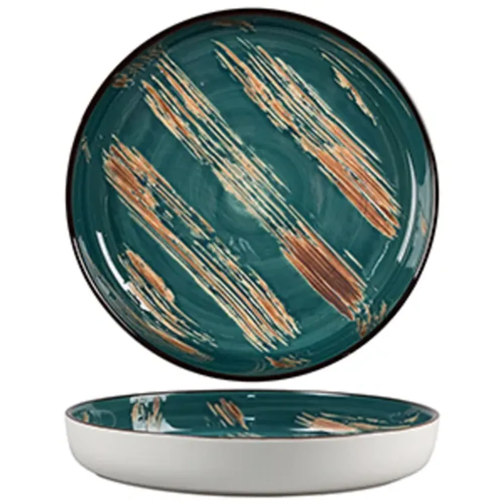 Тарелка с бортом d 16,5 см h2,4 см Texture Dark Green P.L. Proff Cuisine [6]