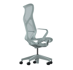 Кресло Herman Miller Cosm, высокая спинка, цвет Glacier, нерегулируемые подлокотники