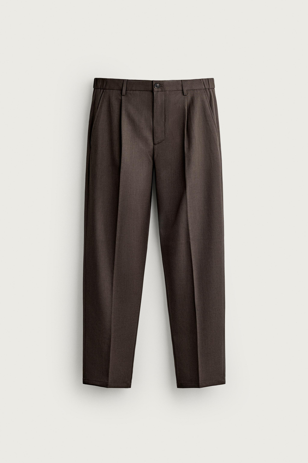 БРЮКИ SLIM FIT СО СКЛАДКАМИ — ZARA