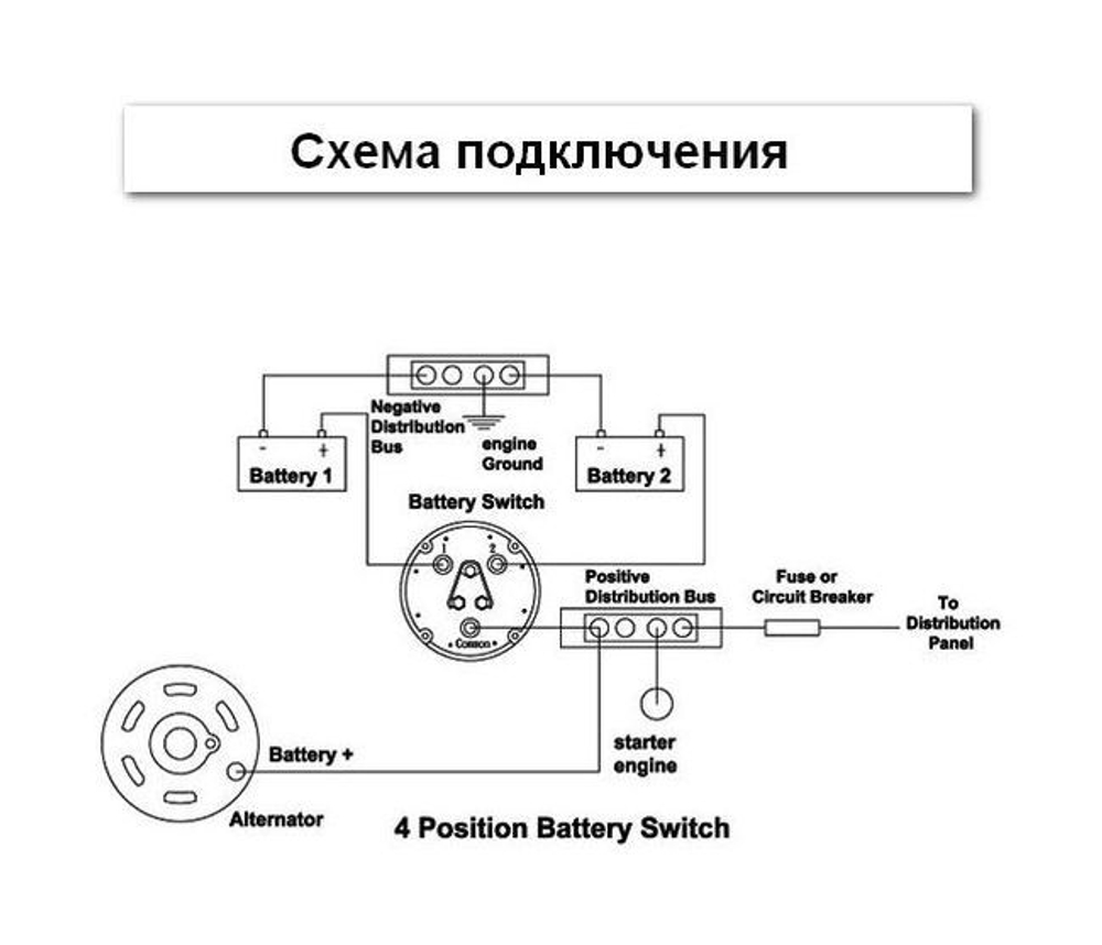 Коммутатор аккумуляторных батарей, ТМС (10014888)
