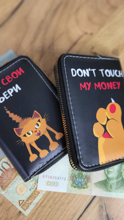 Кошелёк детский на молнии Выбражулька, цвет чёрный