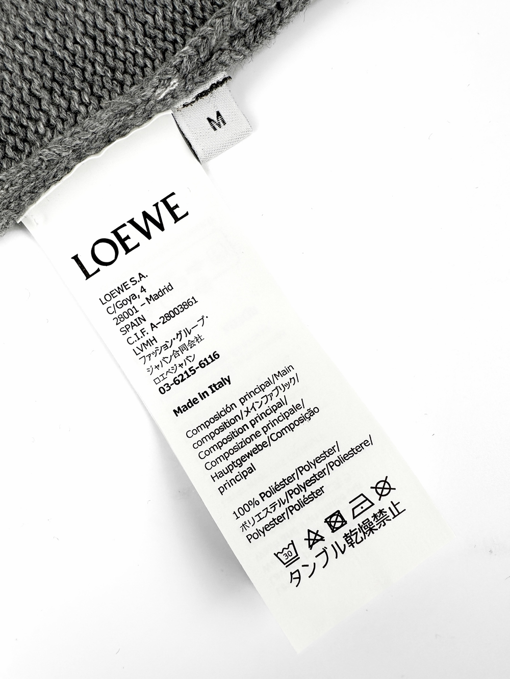 Женский кардиган Loewe с пушистым воротником — серый — фото 5