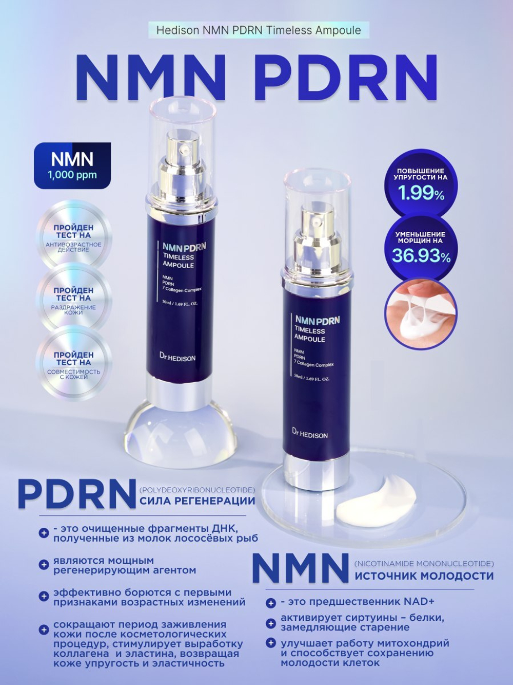 Премиальная ампула Dr.Hedison NMN PDRN Timeless Bulb