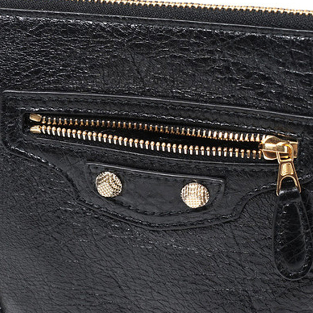 Balenciaga Sheepskin Clutch Regular Women"s Black