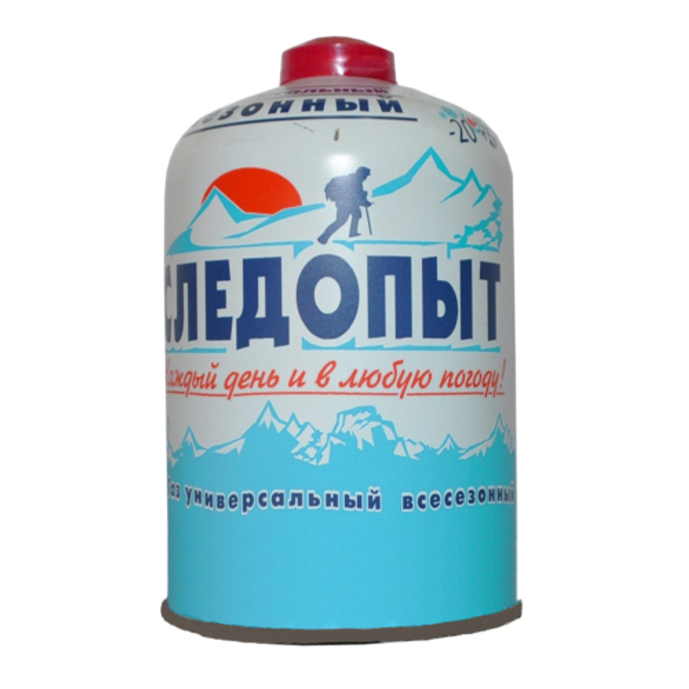 Газовый картридж резьбовой 450 г. СЛЕДОПЫТ (всесезонный)