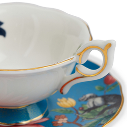 Wedgwood Чайная чашка Wonderlust 140 мл с блюдцем Сапфировый сад 1057269