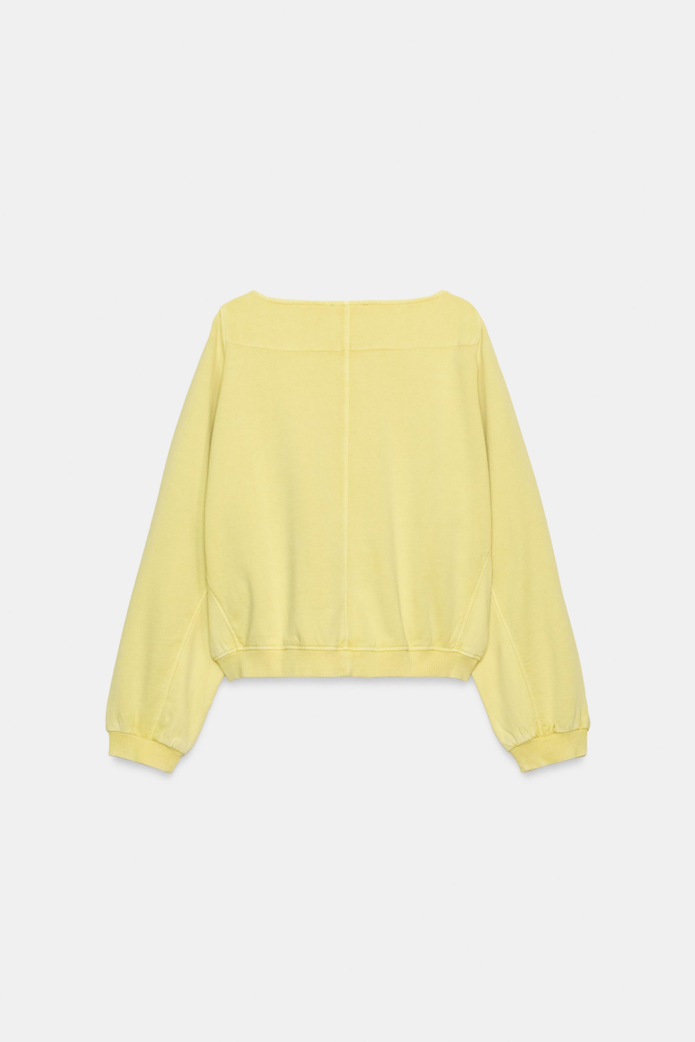 КОМБИНИРОВАННАЯ ТОЛСТОВКА С ЭФФЕКТОМ ПОТЕРТОСТИ — ZARA