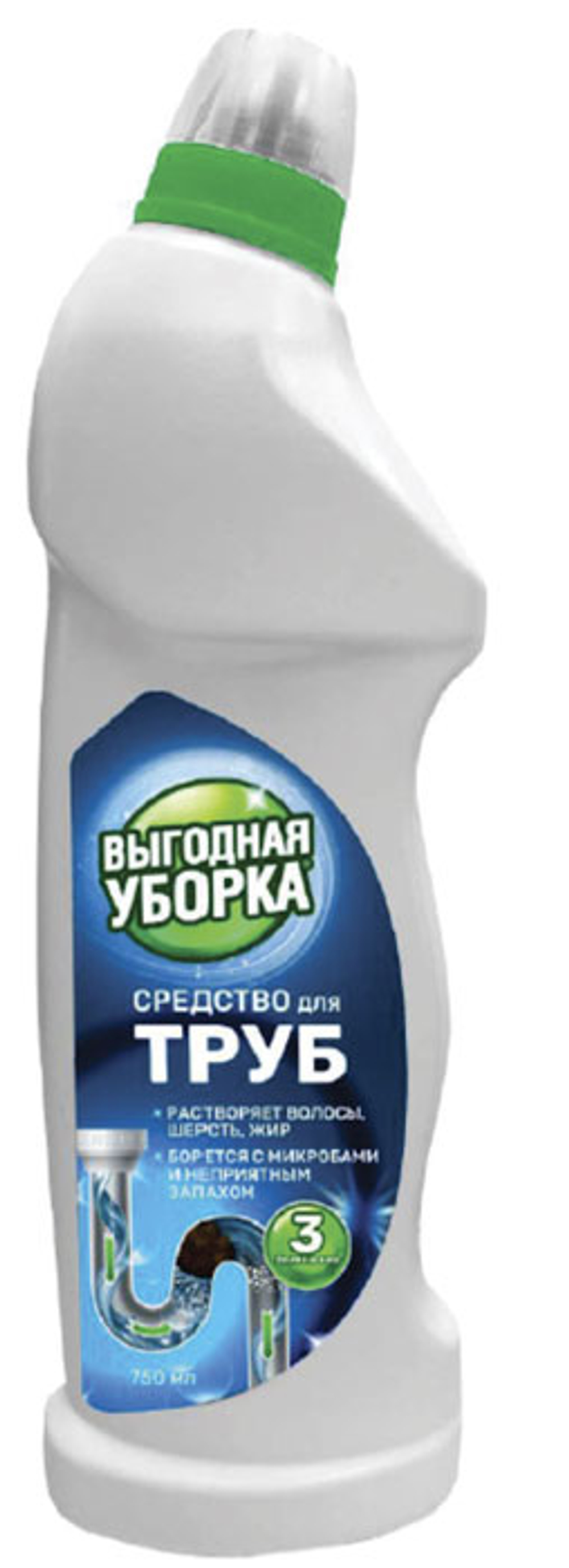 Средство для труб Выгодная уборка  0,750 л
